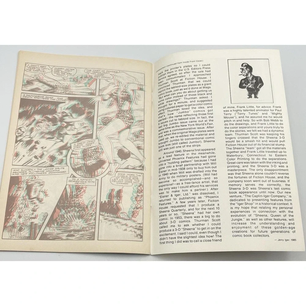 Vintage 1985 Sheena Queen Of The Jungle 3-D Special #1 Blackthorne Comic